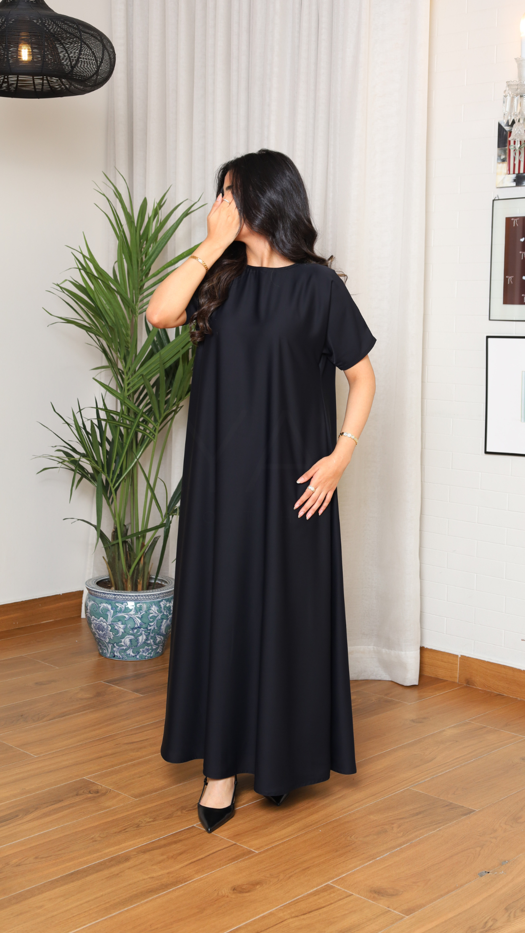 Sleeved Slip Dress