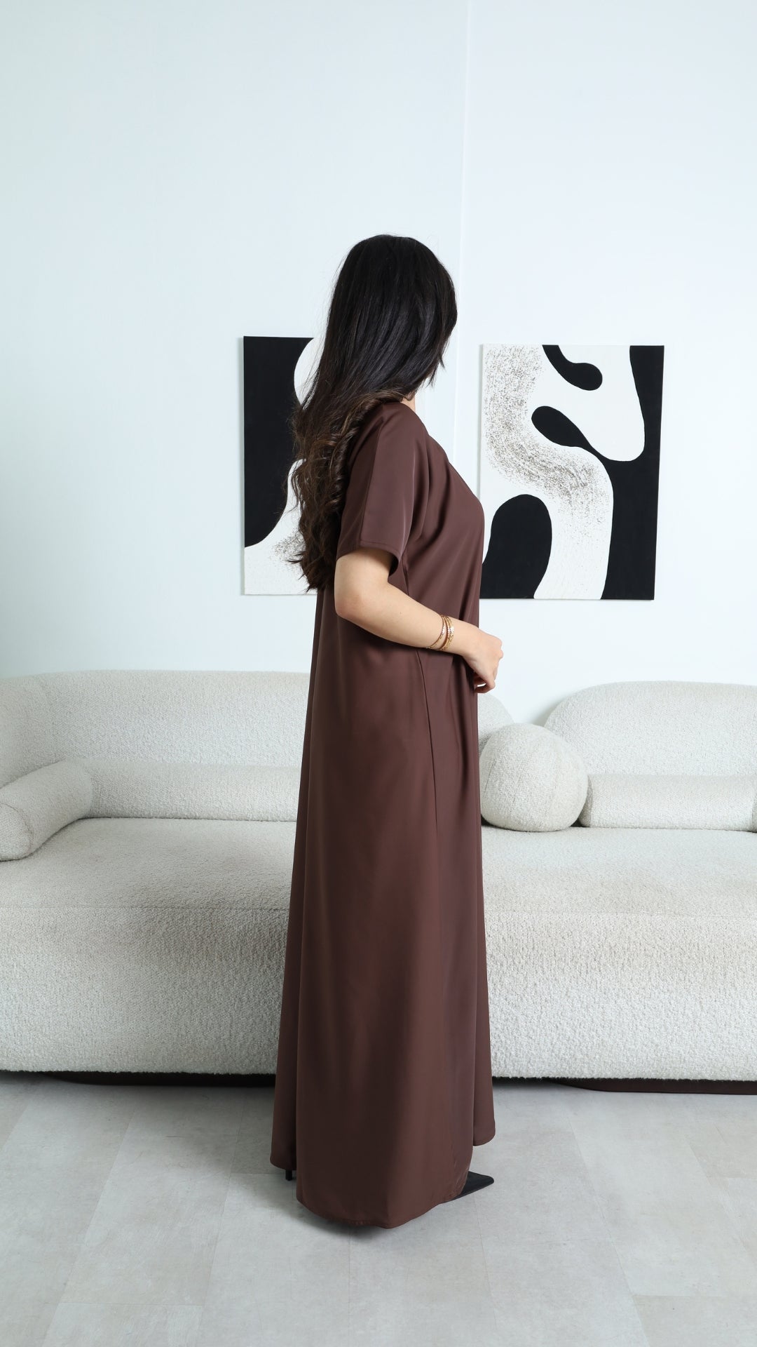 Sleeved Slip Dress