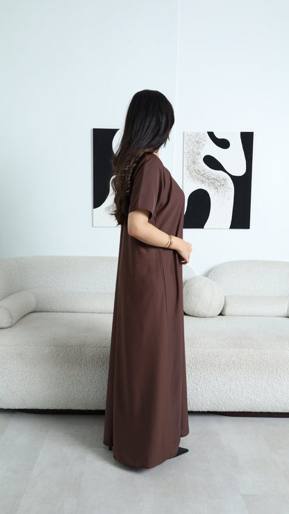 Sleeved Slip Dress