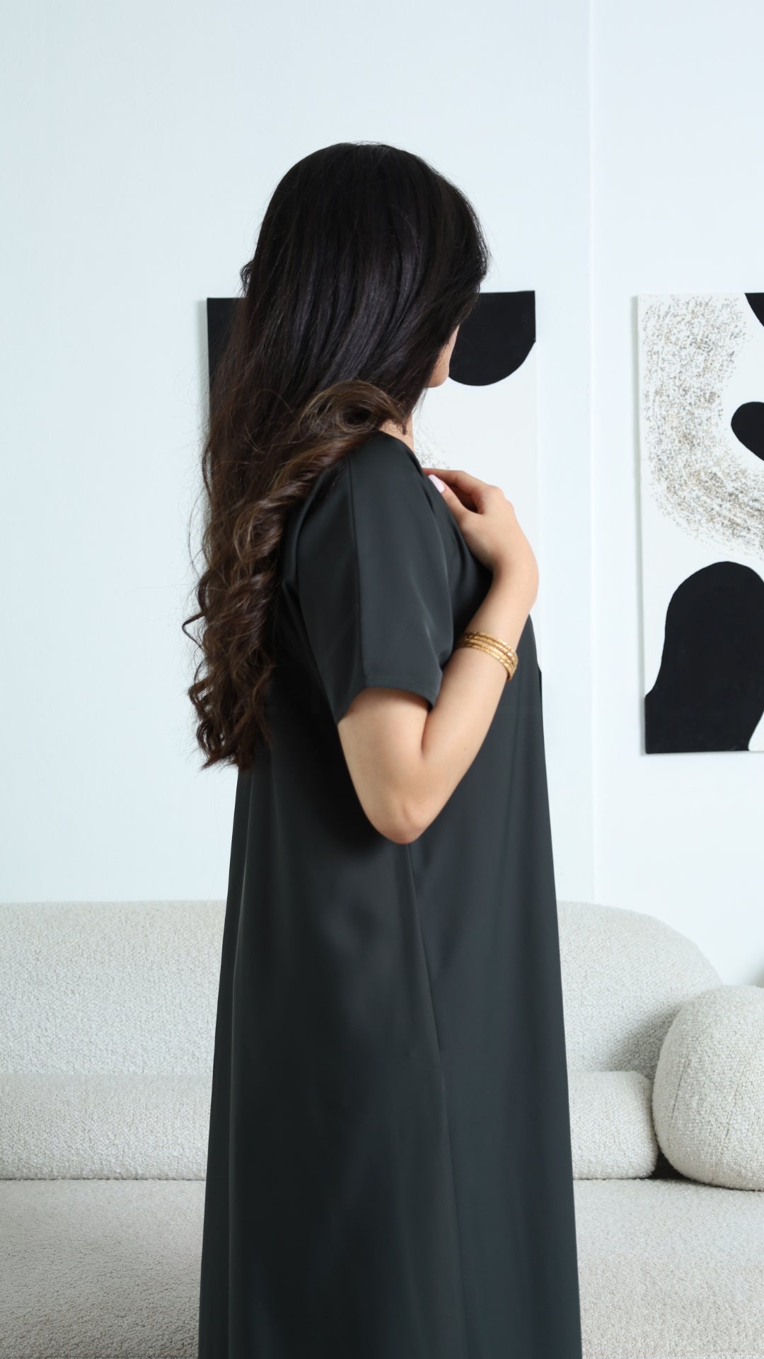 Sleeved Slip Dress