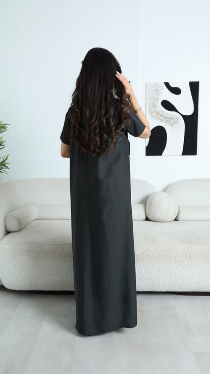 Sleeved Slip Dress