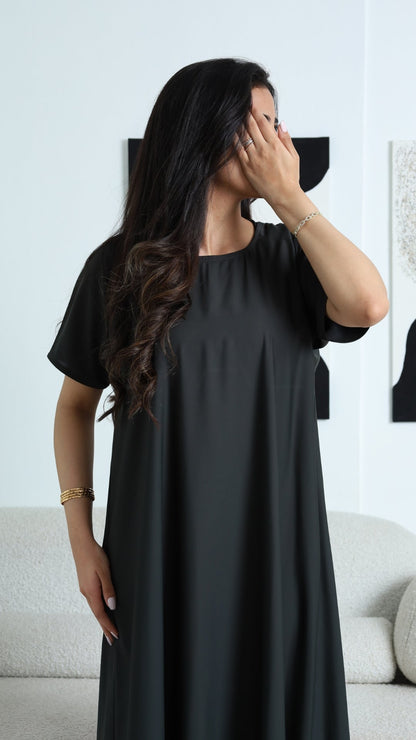 Sleeved Slip Dress