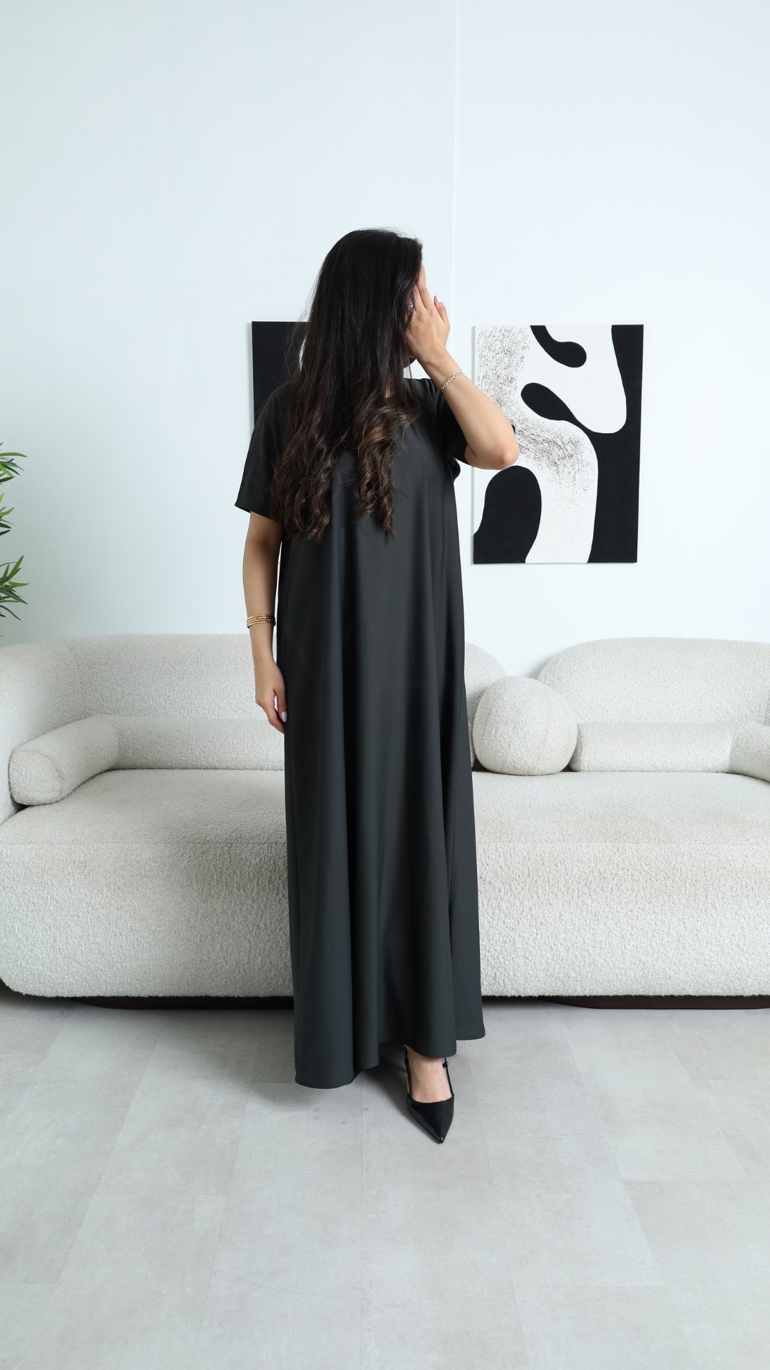 Sleeved Slip Dress