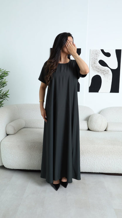 Sleeved Slip Dress